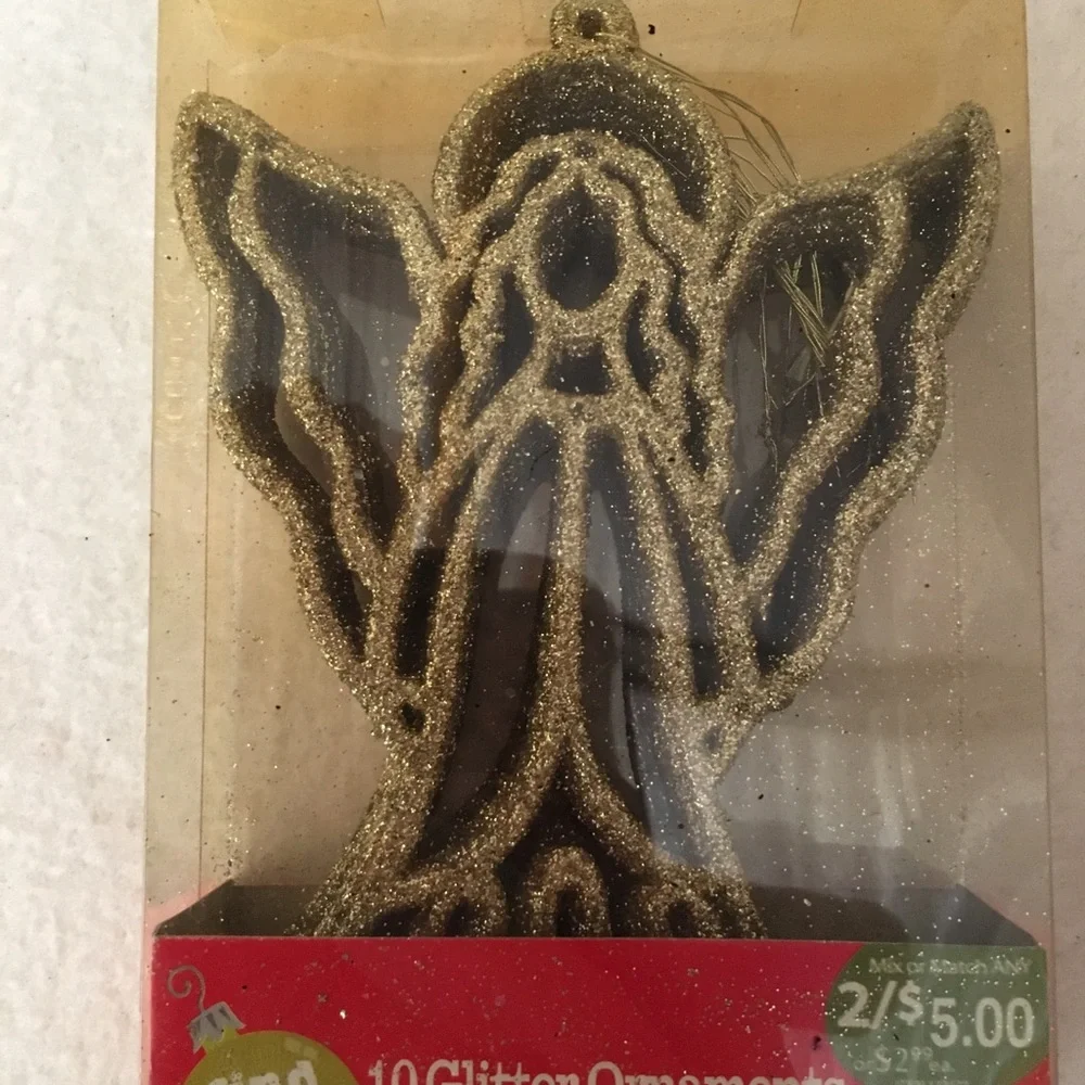 Free With A Bundle only New 10pc Christmas glitter Angels Ornament